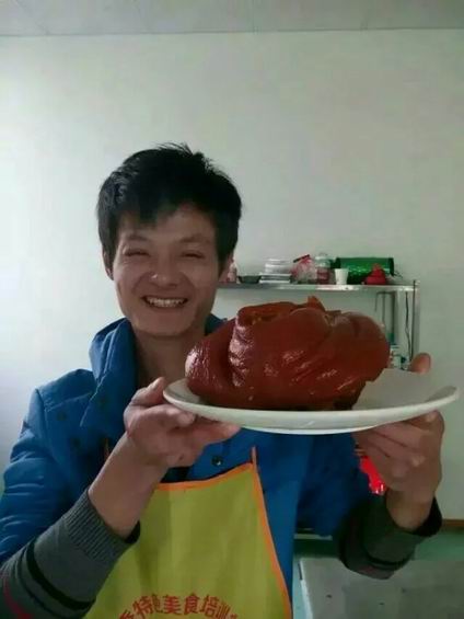 北京烤鸭培训学员戎先生作品