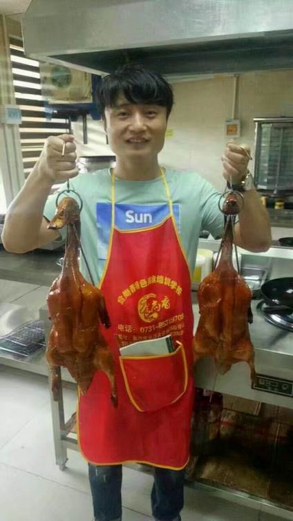 北京烤鸭培训过程展示